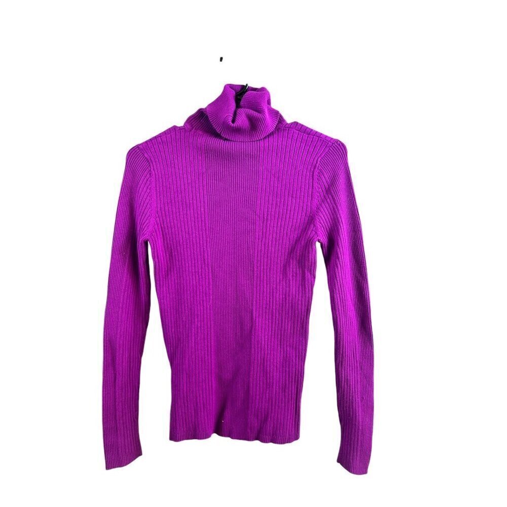 George Girls Long Purple Turtle Neck Top